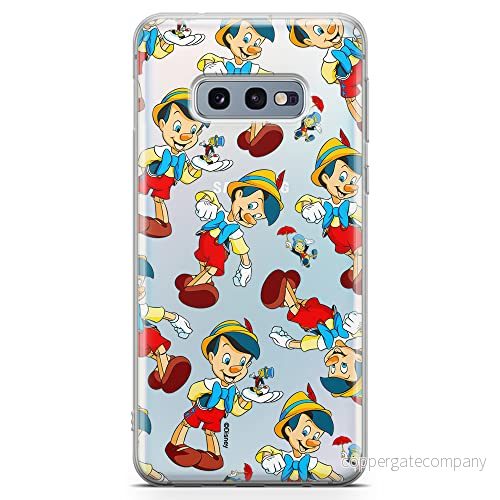 ERT GROUP mobiltelefonfodral för Samsung S10e originalt och officiellt licensierat Disney mönster Pinocchio 002 optimalt anpassad till formen på mobiltelefonen, gedeeltelijk transparant 5905131814043