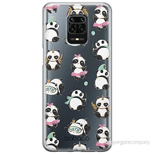 ERT GROUP mobiltelefonfodral för Xiaomi REDMI NOTE 9 PRO/ 9S originalt och officiellt licensierat Babaco mönster Panda 008 optimalt anpassad till formen på mobiltelefonen, gedeeltelijk transparant 5904805414787