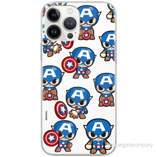 ERT GROUP mobiltelefonfodral för Samsung S10 PLUS originalt och officiellt licensierat Marvel mönster Captain America 029 Vit anpassad till formen på mobiltelefonen, fodral tillverkad av TPU plast 5904805316074