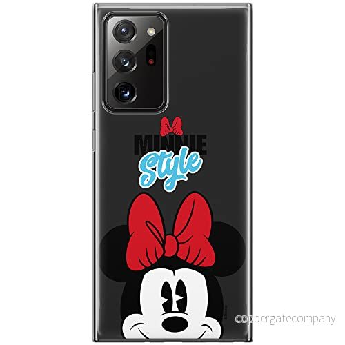 ERT GROUP mobiltelefonfodral för Samsung GALAXY NOTE 20 ULTRA originalt och officiellt licensierat Disney mönster Minnie 027 optimalt anpassad till formen på mobiltelefonen, gedeeltelijk transparant 5903040360132