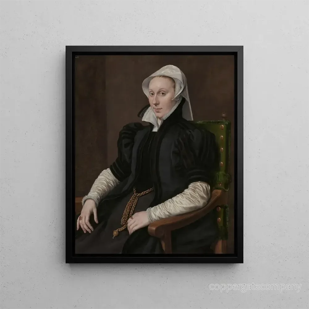 Målning Portrait av Anne Fernely - Antonis Mor | Konsttryck