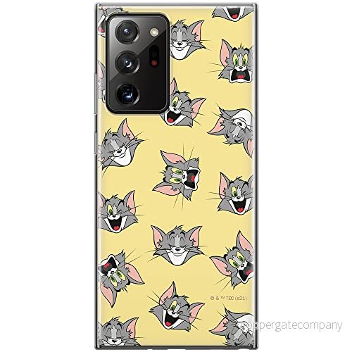 ERT GROUP mobiltelefonfodral för Samsung GALAXY NOTE 20 ULTRA originalt och officiellt licensierat Tom and Jerry mönster 007 anpassad till formen på mobiltelefonen, fodral tillverkad av TPU plast 5904805256097