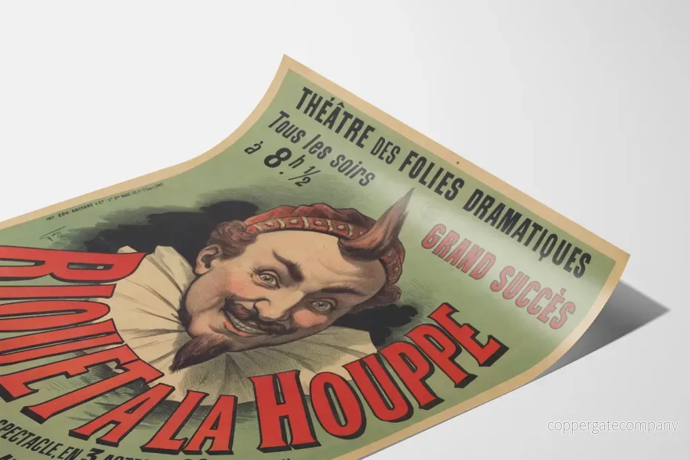Vintage väggdekor: Riquet-teatern vid Houppe - Poster - Bild 3