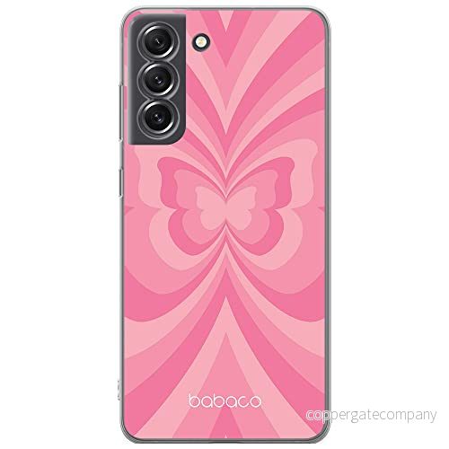 ERT GROUP mobiltelefonfodral för Samsung S21 FE originalt och officiellt licensierat Babaco mönster Butterflies 001 optimalt anpassad till formen på mobiltelefonen, fodral tillverkad av TPU plast 5904805727825
