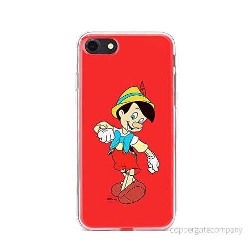 ERT GROUP mobiltelefonfodral för Iphone 7/8/ SE 2/ 3 originalt och officiellt licensierat Disney mönster Pinocchio 001 anpassad till formen på mobiltelefonen, fodral tillverkad av TPU plast 5905131137517