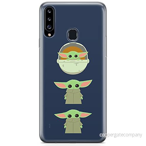 ERT GROUP mobiltelefonfodral för Samsung A20S originalt och officiellt licensierat Star Wars mönster Baby Yoda 007 optimalt anpassad till formen på mobiltelefonen, fodral tillverkad av TPU plast 5904805440076