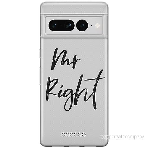ERT GROUP mobiltelefonfodral för Google PIXEL 7 PRO originalt och officiellt licensierat Babaco mönster Mr Right 001 optimalt anpassad till formen på mobiltelefonen, fodral tillverkad av TPU plast 5905795169053