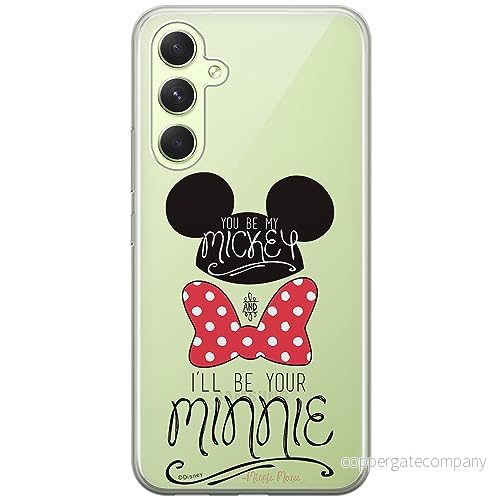 ERT GROUP mobiltelefonfodral för Samsung A54 5G originalt och officiellt licensierat Disney mönster Mickey & Minnie 004 optimalt anpassad till formen på mobiltelefonen, gedeeltelijk transparant 5905511816674