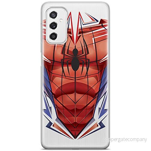 ERT GROUP mobiltelefonfodral för Samsung M52 5G originalt och officiellt licensierat Marvel mönster Spider Man 005 optimalt anpassad till formen på mobiltelefonen, gedeeltelijk transparant 5904805496288