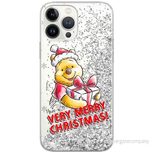 ERT GROUP mobiltelefonfodral för Apple Iphone 13 PRO MAX originalt och officiellt licensierat Disney mönster Winnie the Pooh and friends 024, med glitter overflow effekt 5904805762727