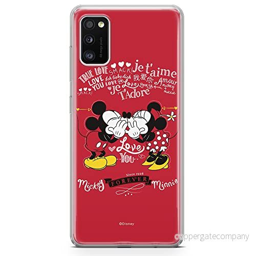 ERT GROUP mobiltelefonfodral för Samsung A41 originalt och officiellt licensierat Disney mönster Mickey & Minnie 005 optimalt anpassad till formen på mobiltelefonen, fodral tillverkad av TPU plast 5903537510293
