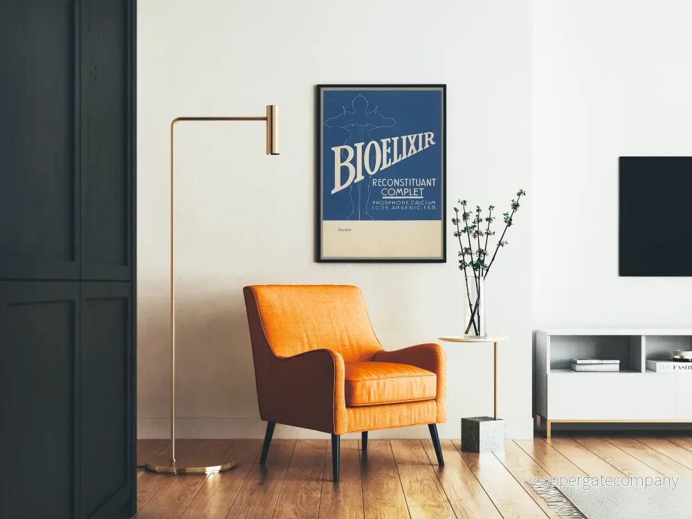 Vintageposter Bioelixir komplett återställande blå Artem Legrand - Bild 2