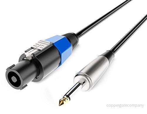 Audibax Power Amp Speakon till Mono kontakt Högklassiga kontakter Längd 1,5 meter 1 stift PVC beläggning med hög hållbarhet maximal isolering Diameter 7 mm 637913634109