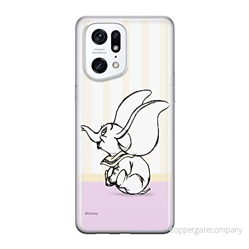 ERT GROUP mobiltelefonfodral för Oppo FIND X5 PRO originalt och officiellt licensierat Disney mönster Dumbo 009 optimalt anpassad till formen på mobiltelefonen, fodral tillverkad av TPU plast 5905511403508