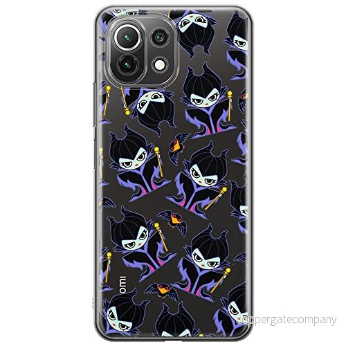 ERT GROUP mobiltelefonfodral för Xiaomi 11 LITE 4G/5G originalt och officiellt licensierat Disney mönster Maleficent 004, gedeeltelijk transparant 5905131485199