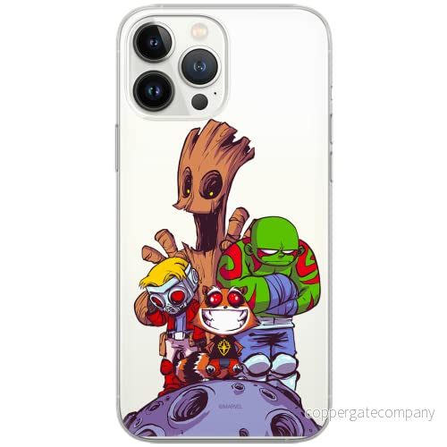 ERT GROUP mobiltelefonfodral för Samsung S21 PLUS originalt och officiellt licensierat Marvel mönster Guardians of the Galaxy 017 anpassad till formen på mobiltelefonen, gedeeltelijk transparant 5903932396515