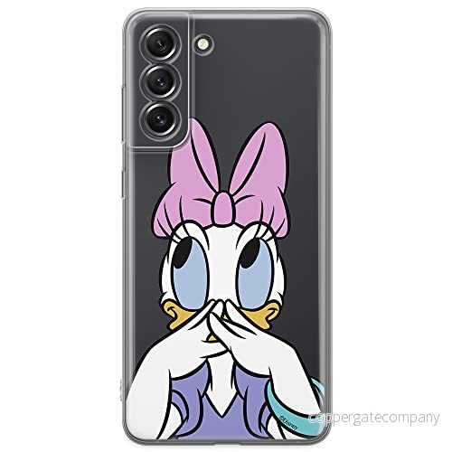 ERT GROUP mobiltelefonfodral för Samsung S21 FE originalt och officiellt licensierat Disney mönster Daisy 002 optimalt anpassad till formen på mobiltelefonen, gedeeltelijk transparant 5903932975406