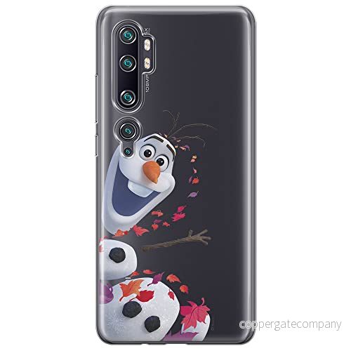 ERT GROUP mobiltelefonfodral för Xiaomi MI NOTE 10 / PRO originalt och officiellt licensierat Disney mönster Olaf 003 anpassad till formen på mobiltelefonen, gedeeltelijk transparant 5904805579516