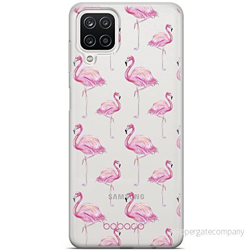 ERT GROUP mobiltelefonfodral för Samsung A12 / M12 originalt och officiellt licensierat Babaco mönster Flamingo 005 optimalt anpassad till formen på mobiltelefonen, gedeeltelijk transparant 5903040095140