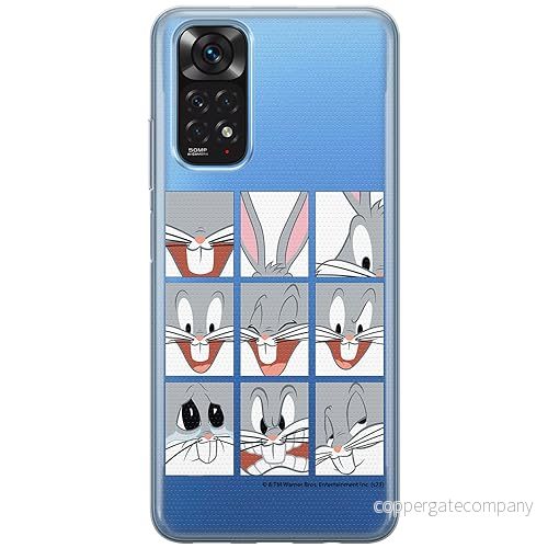 ERT GROUP mobiltelefonfodral för Xiaomi REDMI NOTE 11T/ 11S 5G/ POCO M4 PRO 5G originalt och officiellt licensierat Looney Tunes mönster Bugs 015, gedeeltelijk transparant 5905795077778