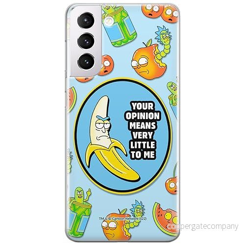 ERT GROUP mobiltelefonfodral för Samsung S21 originalt och officiellt licensierat Rick and Morty mönster & 009 anpassad till formen på mobiltelefonen, fodral tillverkad av TPU plast 5905511127220
