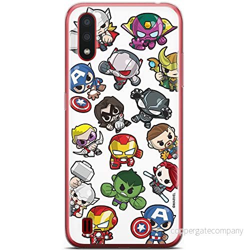 ERT GROUP mobiltelefonfodral för Samsung A01 originalt och officiellt licensierat Marvel mönster Avengers 024 optimalt anpassad till formen på mobiltelefonen, fodral tillverkad av TPU plast 5904805190162