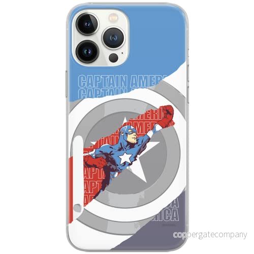 ERT GROUP mobiltelefonfodral för Huawei P30 Lite originalt och officiellt licensierat Marvel mönster Captain America 013 Vit anpassad till formen på mobiltelefonen, fodral tillverkad av TPU plast 5902980429398