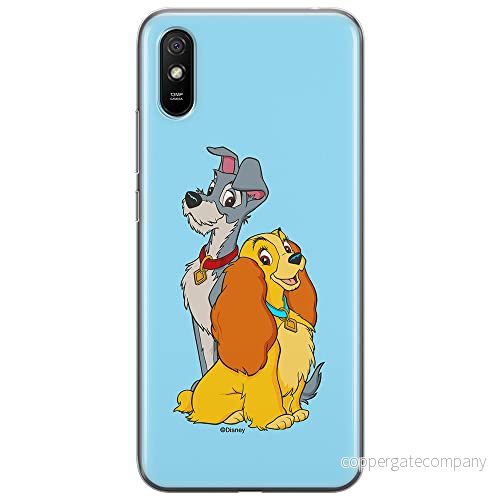 ERT GROUP mobiltelefonfodral för Xiaomi REDMI 9A originalt och officiellt licensierat Disney mönster Lady and the Tramp 003 anpassad till formen på mobiltelefonen, fodral tillverkad av TPU plast 5905131152053