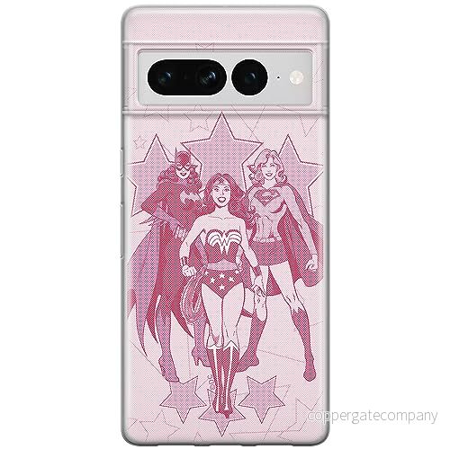 ERT GROUP mobiltelefonfodral för Google PIXEL 7 PRO originalt och officiellt licensierat DC mönster Super Girls 002 optimalt anpassad till formen på mobiltelefonen, fodral tillverkad av TPU plast 5905795180485