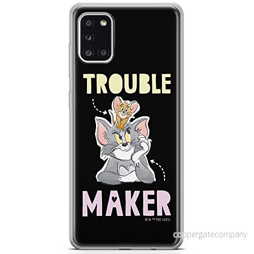 ERT GROUP mobiltelefonfodral för Samsung A31 originalt och officiellt licensierat Tom and Jerry mönster 006 optimalt anpassad till formen på mobiltelefonen, fodral tillverkad av TPU plast 5904805251085