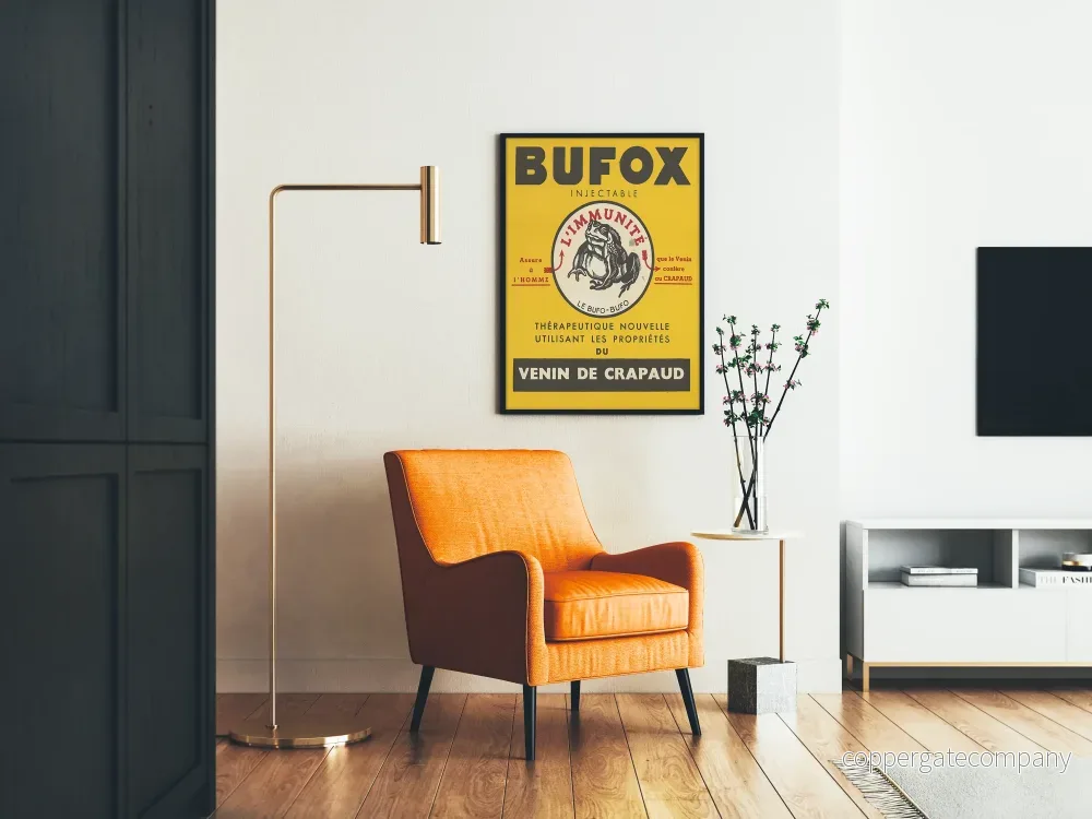 Vintageposter Bufox Toadgift - Retro Väggdekoration - Bild 2