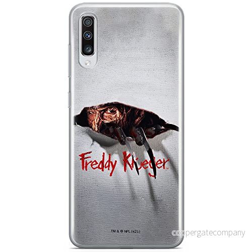 ERT GROUP mobiltelefonfodral för Samsung A70 originalt och officiellt licensierat Horror mönster Nightmare of Elm Street 008 anpassad till formen på mobiltelefonen, fodral tillverkad av TPU plast 5905511087791