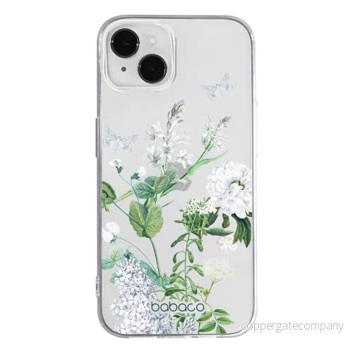 ERT GROUP mobiltelefonfodral för Apple Iphone 14 PLUS originalt och officiellt licensierat Babaco mönster Flowers 033 optimalt anpassad till formen på mobiltelefonen, gedeeltelijk transparant 5905131903396