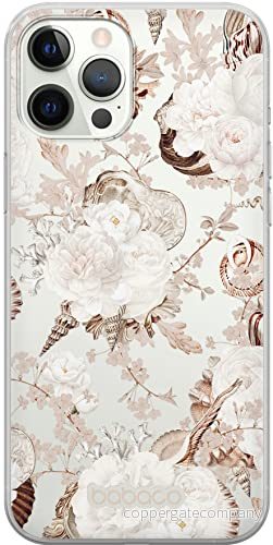 ERT GROUP mobiltelefonfodral för Iphone 12/12 PRO originalt och officiellt licensierat Babaco mönster Flowers 044 optimalt anpassad till formen på mobiltelefonen, gedeeltelijk transparant 5905131323965
