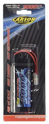 Carson 500608142 Mottagning 6V/3000mAh NiMH TAM/Bec RC, ersättningsbatteri, batteri för fjärrstyrda bilar, RC tillbehör 4005299681424
