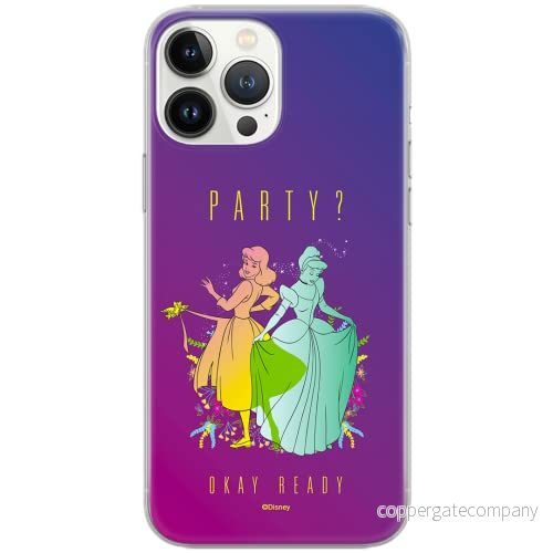 ERT GROUP mobiltelefonfodral för Iphone 13 PRO originalt och officiellt licensierat Disney mönster Cinderella 002 Vit optimalt anpassad till formen på mobiltelefonen, fodral tillverkad av TPU plast 5903932924350