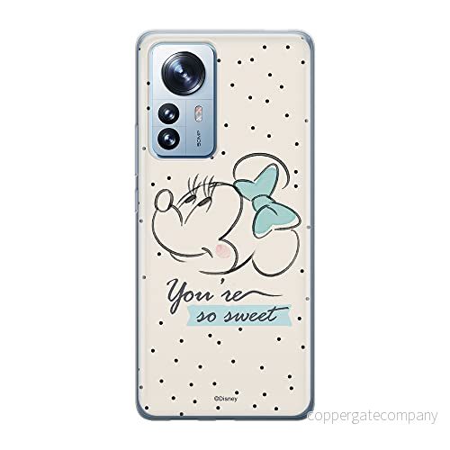 ERT GROUP mobiltelefonfodral för Xiaomi 12 / 12X originalt och officiellt licensierat Disney mönster Minnie 042 optimalt anpassad till formen på mobiltelefonen, fodral tillverkad av TPU plast 5905511478353