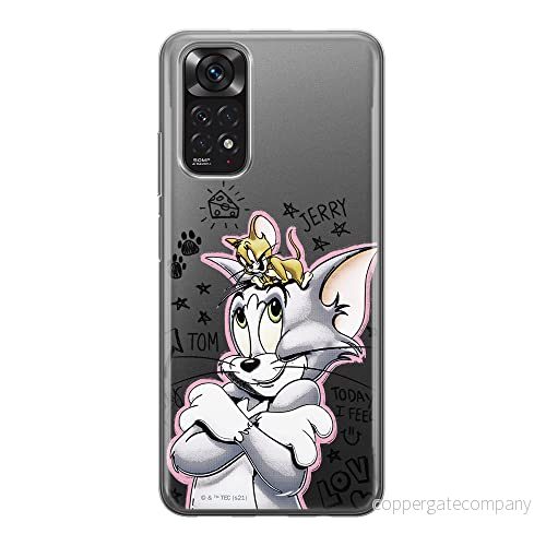 ERT GROUP mobiltelefonfodral för Xiaomi REDMI NOTE 11S 4G / 11 originalt och officiellt licensierat Tom & Jerry mönster 004, gedeeltelijk transparant 5905511567644