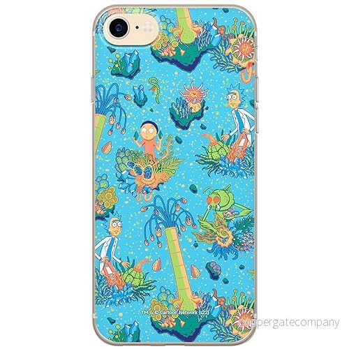 ERT GROUP mobiltelefonfodral för Iphone 7/8/ SE 2/ 3 originalt och officiellt licensierat Rick and Morty mönster & 020, fodral tillverkad av TPU plast 5905511138592
