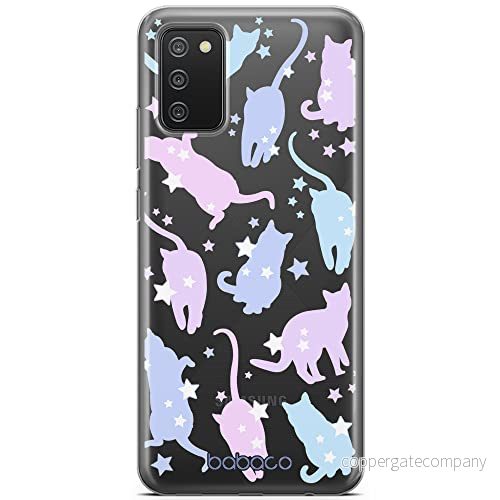 ERT GROUP mobiltelefonfodral för Samsung A02S originalt och officiellt licensierat Babaco mönster Cats 016 optimalt anpassad till formen på mobiltelefonen, gedeeltelijk transparant 5905131104397