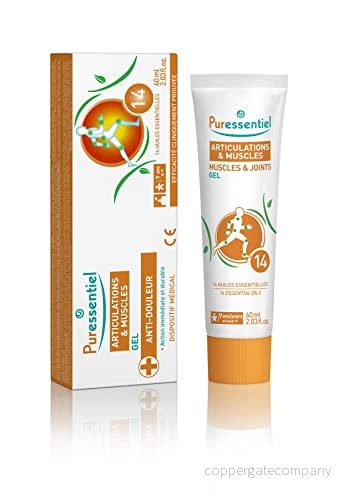 Puressentiel gemensam och muskel gel med 14 eteriska oljor hjälper till att slappna av lugnar känsliga områden 60 ml 3401397097401