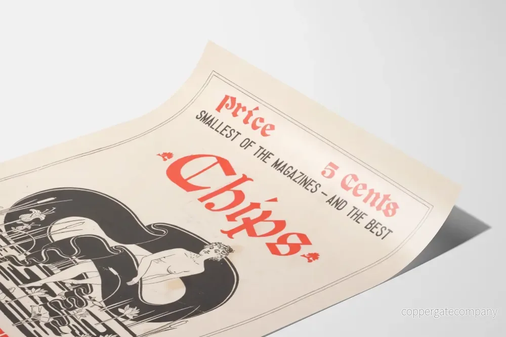Vintage reklamposter "Chips" av E.C. Burling - Bild 3