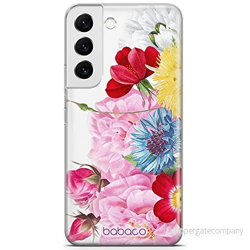 ERT GROUP mobiltelefonfodral för Samsung S22 PLUS originalt och officiellt licensierat Babaco mönster Flowers 056 optimalt anpassad till formen på mobiltelefonen, gedeeltelijk transparant 5905131362285