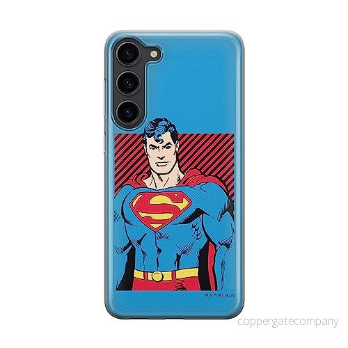 ERT GROUP mobiltelefonfodral för Samsung S23 PLUS originalt och officiellt licensierat DC mönster Superman 029 optimalt anpassad till formen på mobiltelefonen, fodral tillverkad av TPU plast 5905511455064