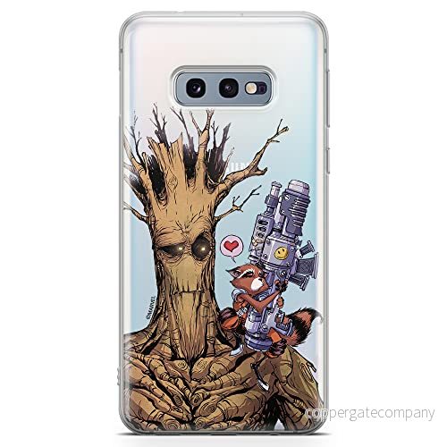 ERT GROUP mobiltelefonfodral för Samsung S10e originalt och officiellt licensierat Marvel mönster Guardians of the Galaxy 001 optimalt anpassad till formen på mobiltelefonen, gedeeltelijk transparant 5903040760000