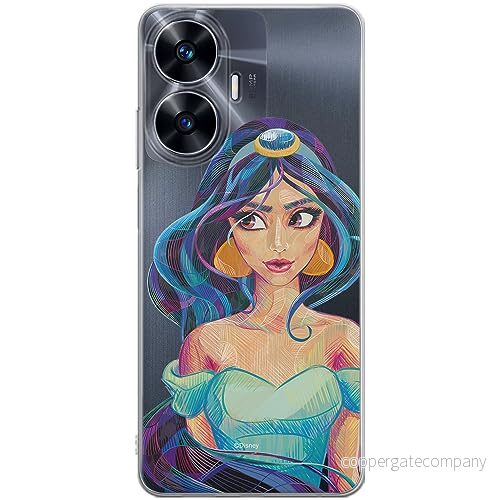 ERT GROUP mobiltelefonfodral för Realme C55 originalt och officiellt licensierat Disney mönster Jasmine 002 optimalt anpassad till formen på mobiltelefonen, gedeeltelijk transparant 5905511873899