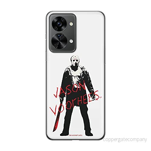 ERT GROUP mobiltelefonfodral för Oneplus NORD 2T 5G originalt och officiellt licensierat Horror mönster Friday the 13th 017 anpassad till formen på mobiltelefonen, fodral tillverkad av TPU plast 5905511277475