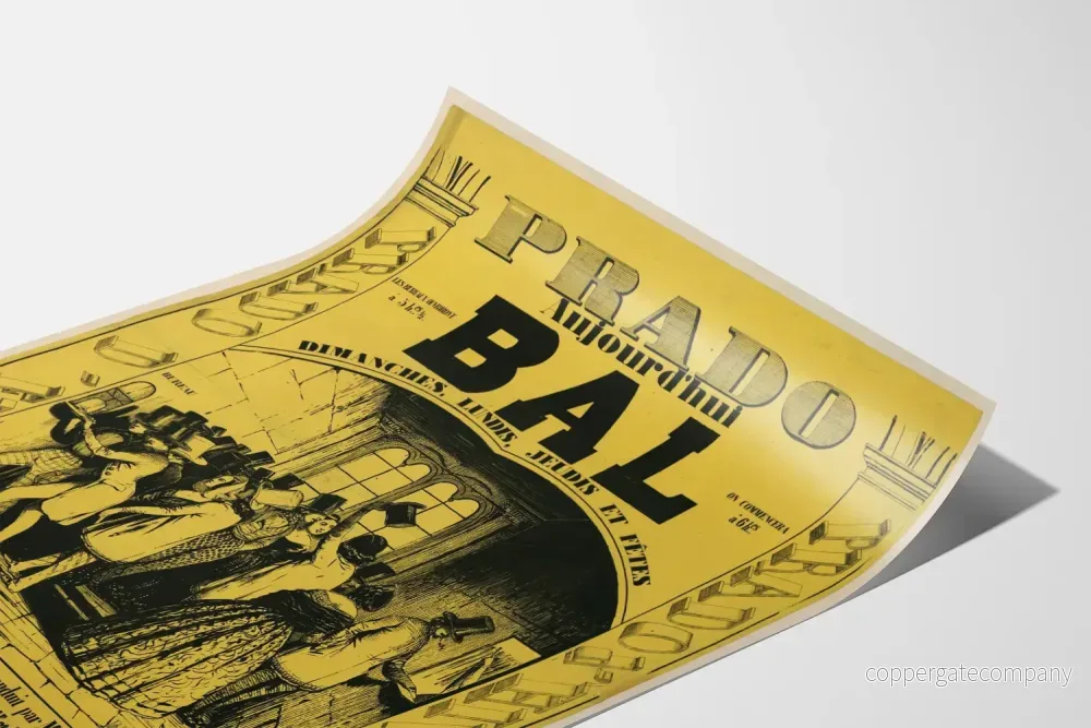 Vintage affisch Bal Prado retro väggdekoration - Bild 3