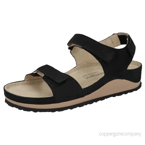 Berkemann Dam Flore Sandal, Mattsvart, 40 2/3 EU 4049261915681