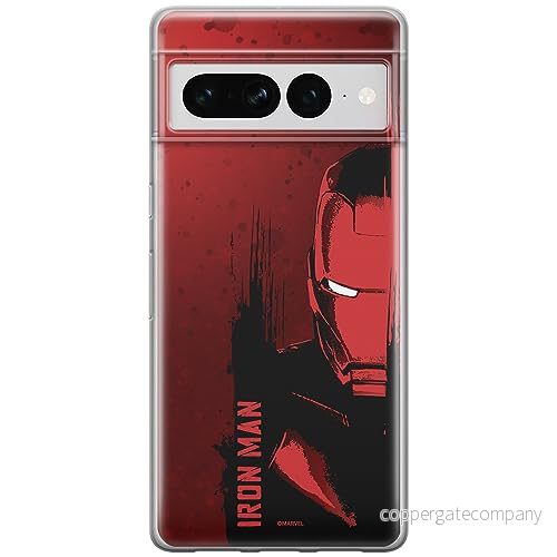 ERT GROUP mobiltelefonfodral för Google PIXEL 7 PRO originalt och officiellt licensierat Marvel mönster Iron Man 004 optimalt anpassad till formen på mobiltelefonen, fodral tillverkad av TPU plast 5905795163754
